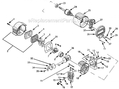 Page A Diagram and Parts List for MT311006 1997 Campbell Hausfeld Compressor